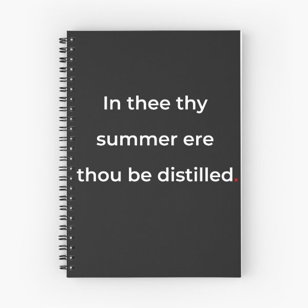 Item preview, "In thee thy summer ere thou be distilled" - print white designed and sold by ariksworld.