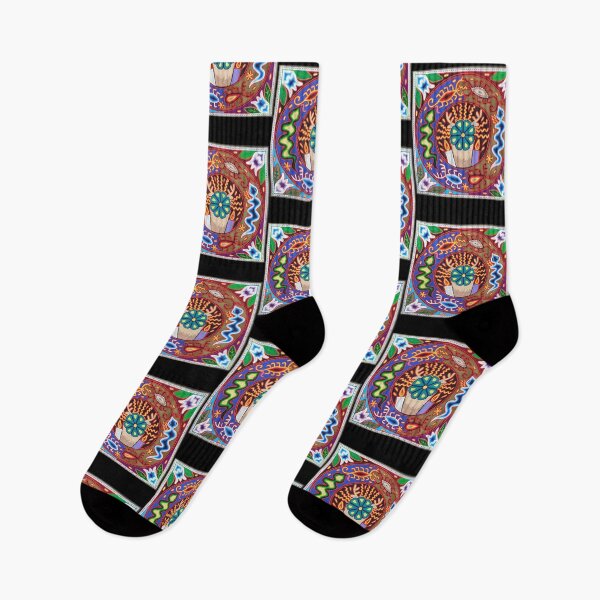 Item preview, Psychedelic Beaded Desert Cactus Trippy Art designed and sold by ugmrbhbm6.