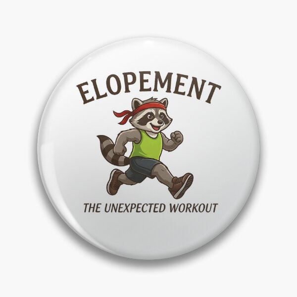 Item preview, Elopement The Unexpected Workout Autism Awareness Raccoon Humor designed and sold by DeJuasLincoln.