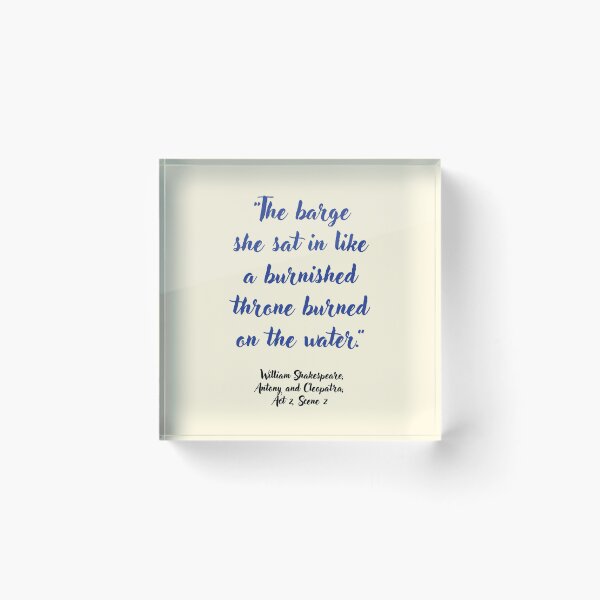 Item preview, Cool Shakespeare Quote from Antony and Cleopatra designed and sold by CharlottePlaceArt.