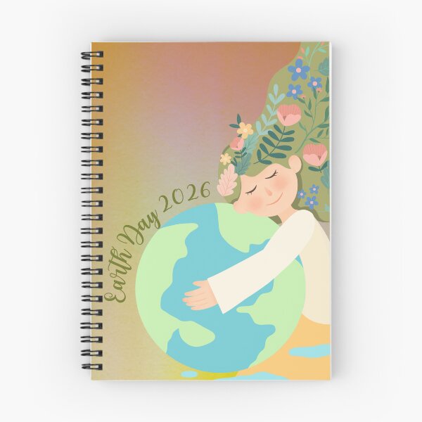 Item preview, Earth Day 2026 Girl Hugging the Planet designed and sold by mooncakekaro.