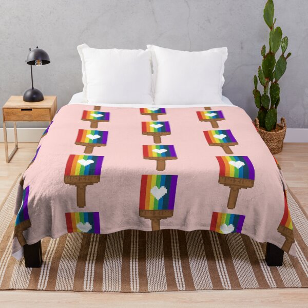 Item preview, Pixel Rainbow Paint Brush – Pride Month Love Art designed and sold by BGMeYou.