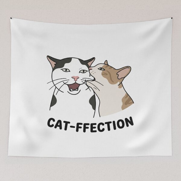 Item preview, Cat-ffection Funny Cat Love T-Shirt | Cute Cat Pun Design | Cat Lovers Gift designed and sold by aiqdelicia.