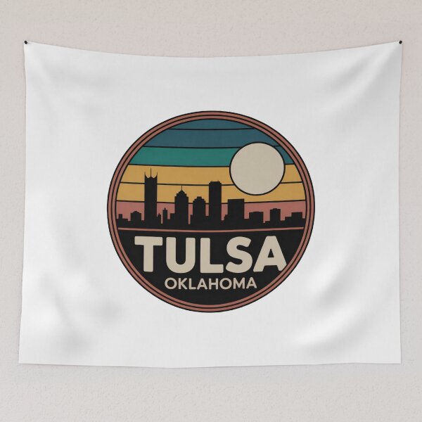 Item preview, Tulsa Oklahoma: Sunset Skyline designed and sold by CircinusStore.