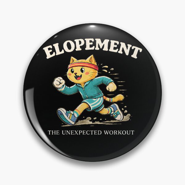 Item preview, Elopement The Unexpected Workout Funny Autism Cat Humor designed and sold by DeJuasLincoln.