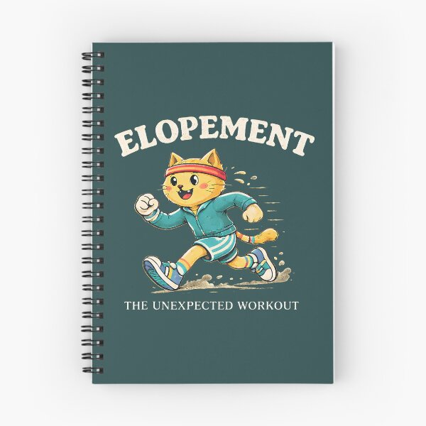 Item preview, Elopement The Unexpected Workout Funny Autism Cat Humor designed and sold by DeJuasLincoln.