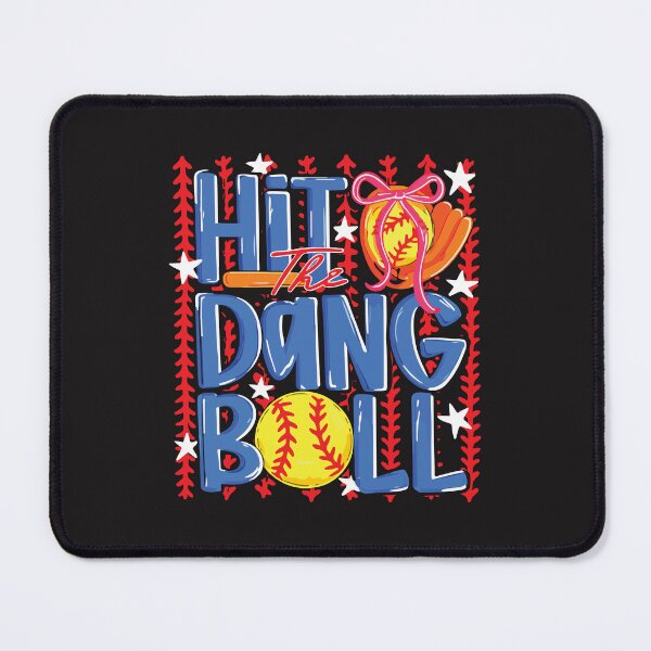 Item preview, Hit The Dang Ball Coquette Softball Bow Cute Softball Girl Pink Aesthetic Gift designed and sold by kiralynstration.
