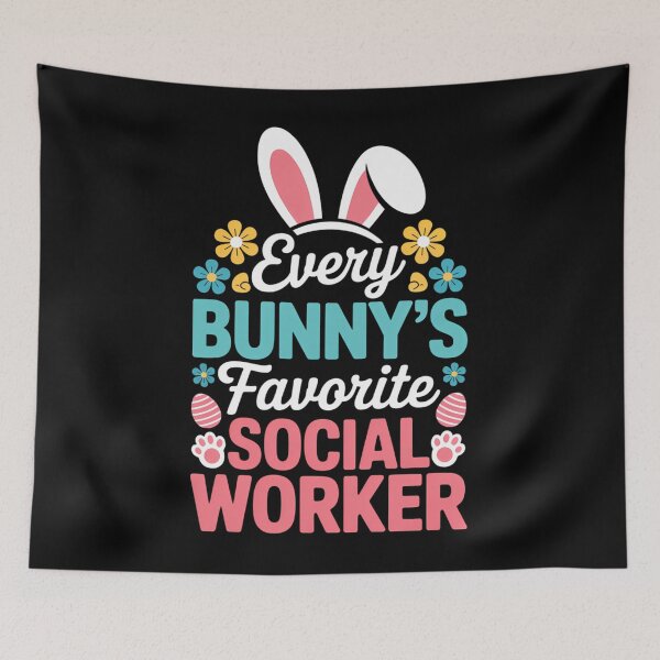 Item preview, Every Bunny's Favorite Social Worker Easter Day designed and sold by PunkNation-Arts.