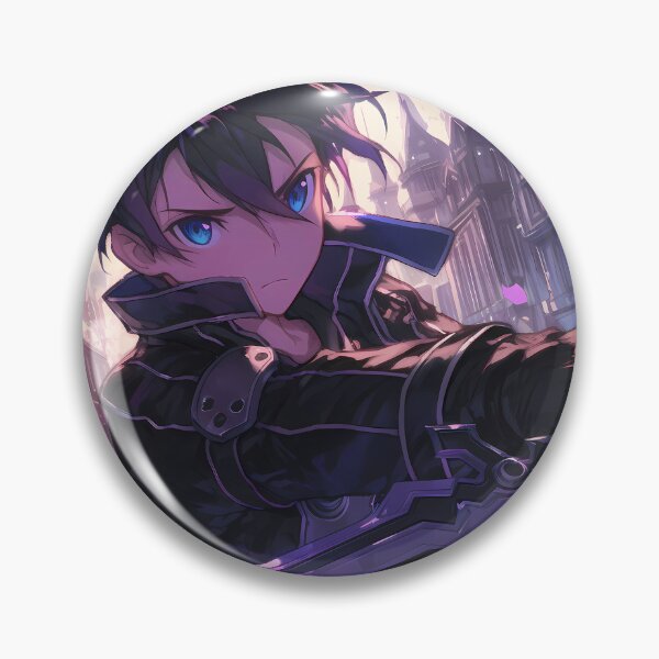 Item preview, Kirito Sword Art Online Cool Tones Winter Heroic Portrait designed and sold by riadjamai.
