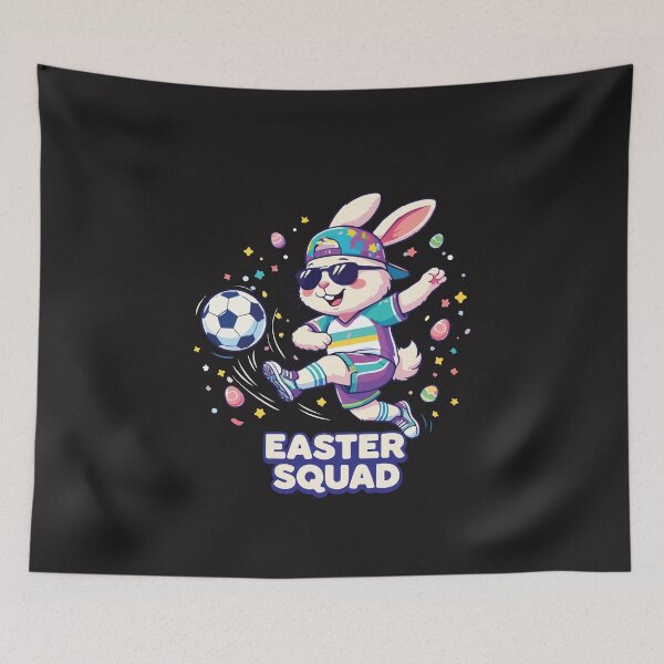 Item preview, Soccer Easter Bunny Eggs Kids Funny Easter Soccer Boy Player Gift designed and sold by kiralynstration.
