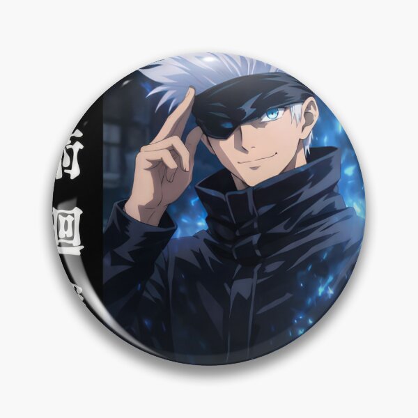 Item preview, Blindfolded White‑Haired Anime Sorcerer designed and sold by aztra-art.