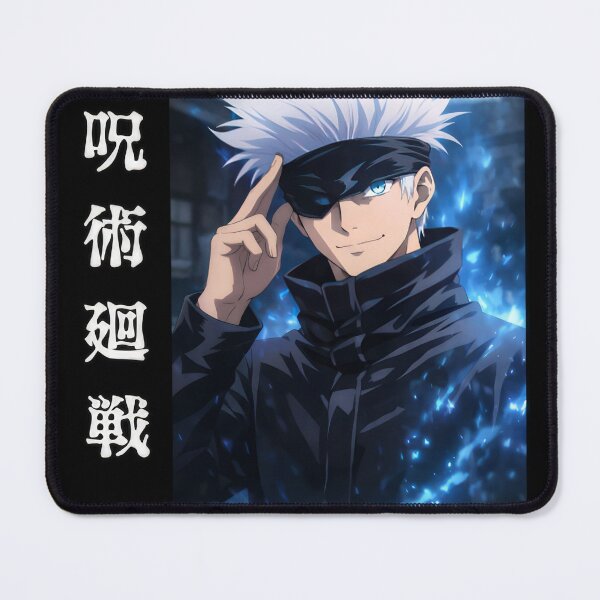 Item preview, Blindfolded White‑Haired Anime Sorcerer designed and sold by aztra-art.