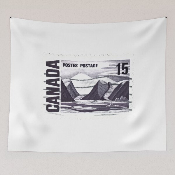 Item preview, Canadian Canada Mountains Vintage Postage Stamp designed and sold by red-amber65.