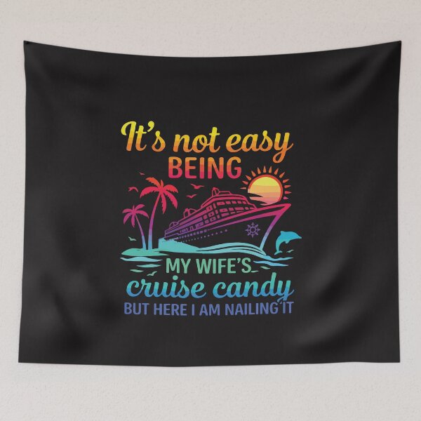Item preview, It’s Not Easy Being My Wife’s Cruise Candy Funny Husband Cruise Matching Couple Gift designed and sold by kiralynstration.