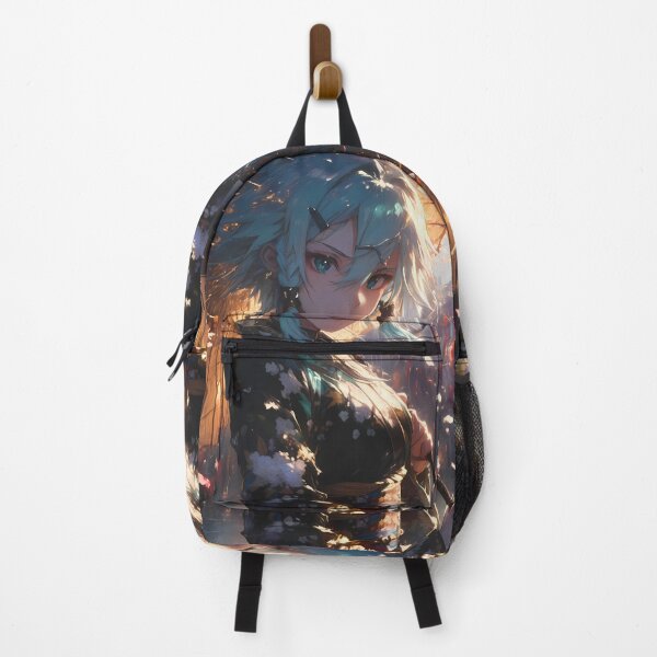Item preview, Sinon Sword Art Online Blue Hair Waifu Night Scene Portrait designed and sold by riadjamai.