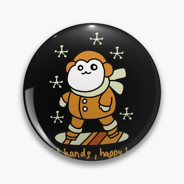 Item preview, Happy Heart Winter Snowboarding Monkey designed and sold by J-Mindful.