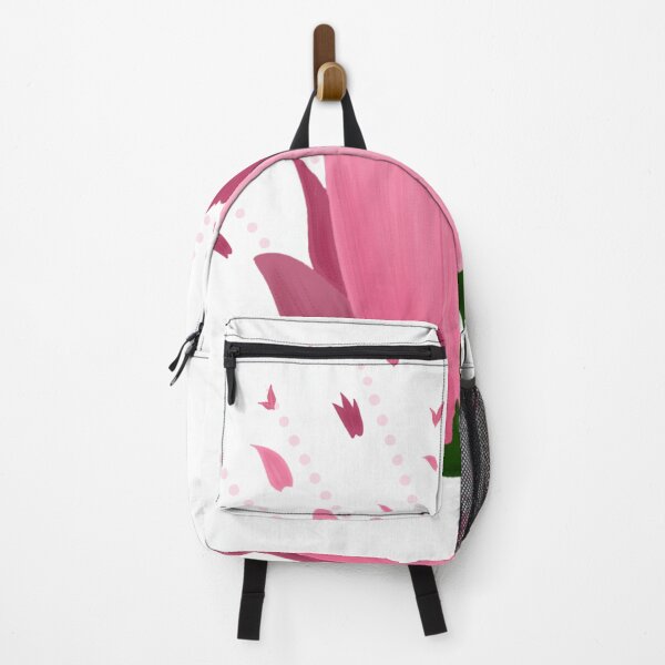 Item preview, Pink blooming flower with falling petals, soft gradient style, clean isolated background. designed and sold by KotchySmile.
