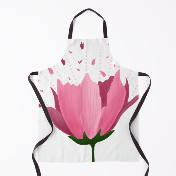 Artikelvorschau, Rosa blühende Blume mit abfallenden Blütenblättern, sanfter Farbverlauf, sauberer, isolierter Hintergrund. entworfen und verkauft von KotchySmile.