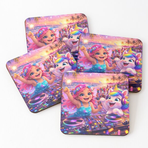 Item preview, FIESTA DE UNICORNIOS EN LA PLAYA designed and sold by Anamcaradivine.