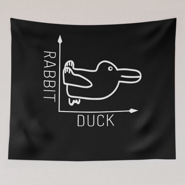 Item preview, Wittgenstein Rabbit Duck Illusion designed and sold by Grumpy  Greenie.
