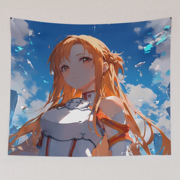 Item preview, Asuna Sword Art Online Heroic Waifu Sky View Portrait designed and sold by riadjamai.