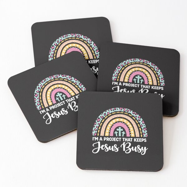 Item preview, Christian Funny Quote I’m A Project That Keeps Jesus Busy Faith Humor Gift Idea   designed and sold by kiralynstration.