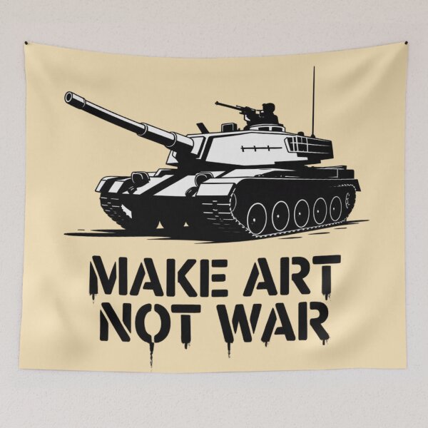 Item preview, Make Art, Not War designed and sold by 123ks.