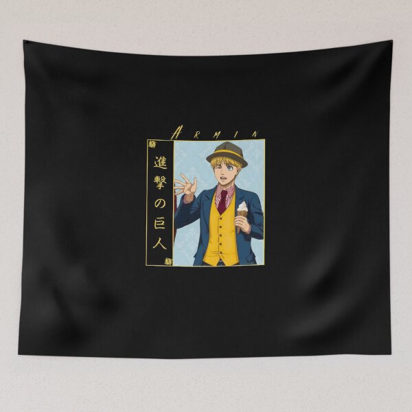 Item preview, Dapper Anime Boy in Vintage Suit Eating Ice Cream designed and sold by aztra-art.