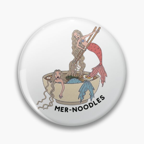 Item preview, Mer-Noodles Funny Mermaid Ramen T-Shirt | Cute Mermaid Pun Design | Noodle Lover Gift designed and sold by aiqdelicia.