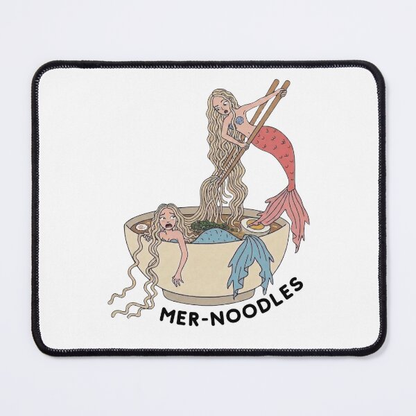 Item preview, Mer-Noodles Funny Mermaid Ramen T-Shirt | Cute Mermaid Pun Design | Noodle Lover Gift designed and sold by aiqdelicia.