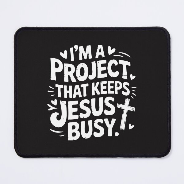 Item preview, I’m A Project That Keeps Jesus Busy Christian Gift Funny Faith Women Inspirational designed and sold by kiralynstration.