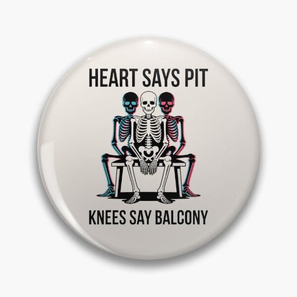 Item preview, Funny Heart Says Pit Knees Say Balcony designed and sold by Societit.