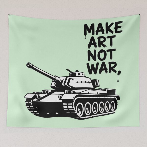 Item preview, Tank - Make Art, Not War designed and sold by 123ks.