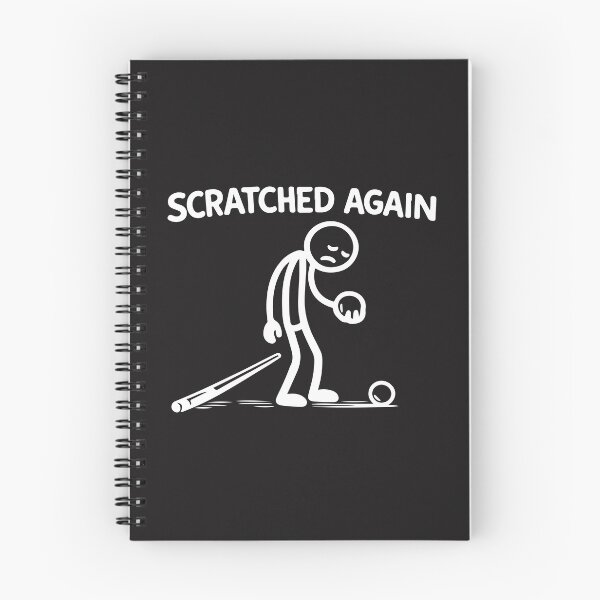 Item preview, Scratched Again Funny Pool Player Billiards Humor Cue Sport Gift designed and sold by kiralynstration.