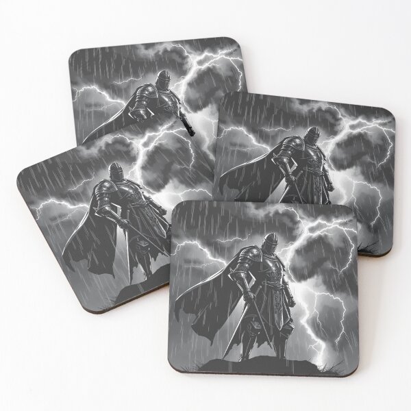Item preview, Dark Fantasy Knight in Storm Lightning Armor designed and sold by EllDAV777.