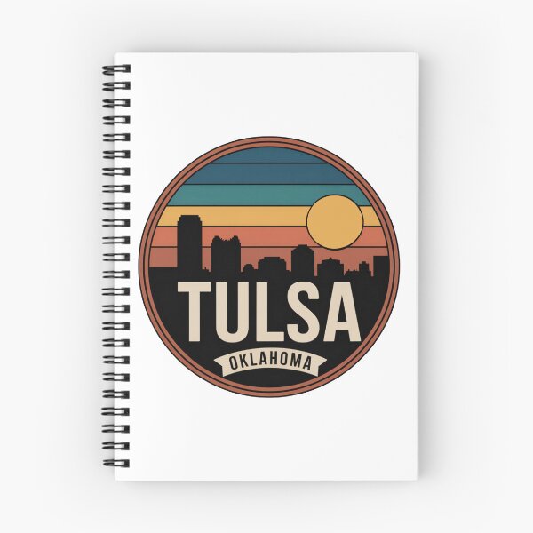 Item preview, Tulsa Oklahoma: Sunset Skyline Ribbon designed and sold by CircinusStore.