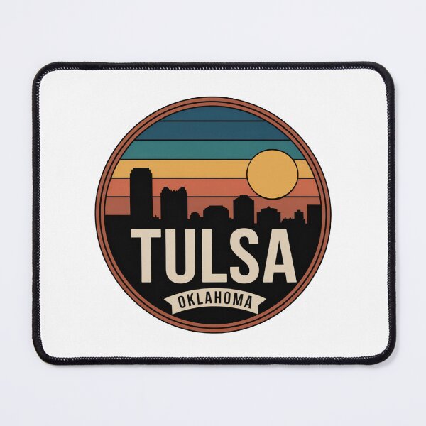 Item preview, Tulsa Oklahoma: Sunset Skyline Ribbon designed and sold by CircinusStore.