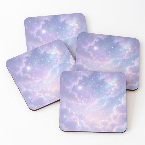 Item preview, Dreamy Pastel Galaxy Sky with Clouds and Stars designed and sold by myforestfog.