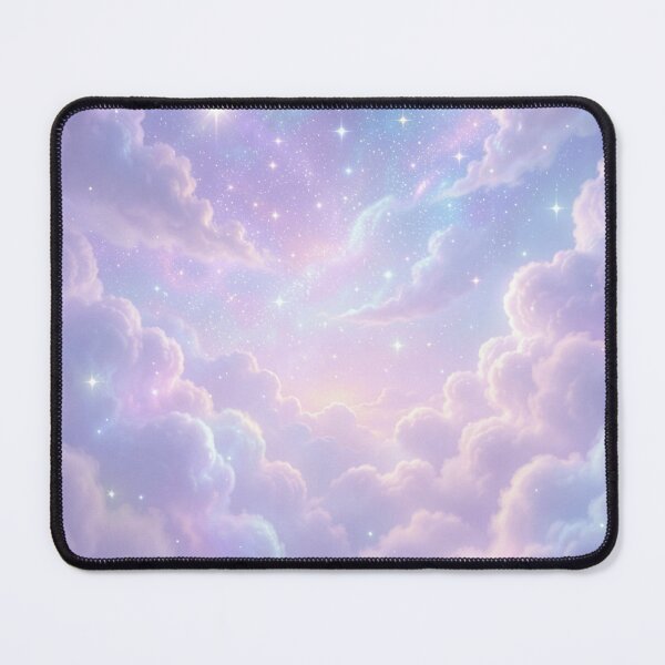 Item preview, Dreamy Pastel Galaxy Sky with Clouds and Stars designed and sold by myforestfog.