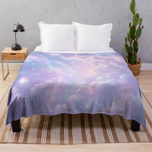 Item preview, Dreamy Pastel Galaxy Sky with Clouds and Stars designed and sold by myforestfog.