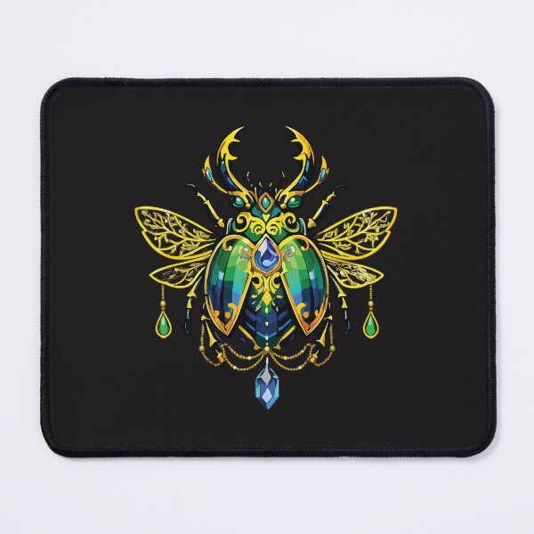 Item preview, Ornate Jeweled Beetle Gothic Vintage Insect Art Scarab Aesthetic Tattoo Style designed and sold by kiralynstration.