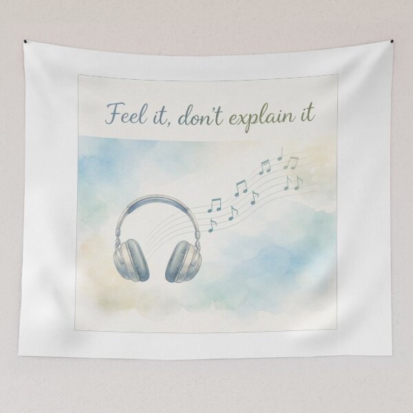 Item preview, Relaxed Music Line Art | Feel It, Don’t Explain It designed and sold by Polariszero.