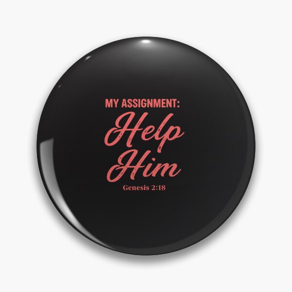 Item preview, My Assignment Is To Help Him Genesis 2:18 Christian Wife Faith Biblical Quote designed and sold by kiralynstration.
