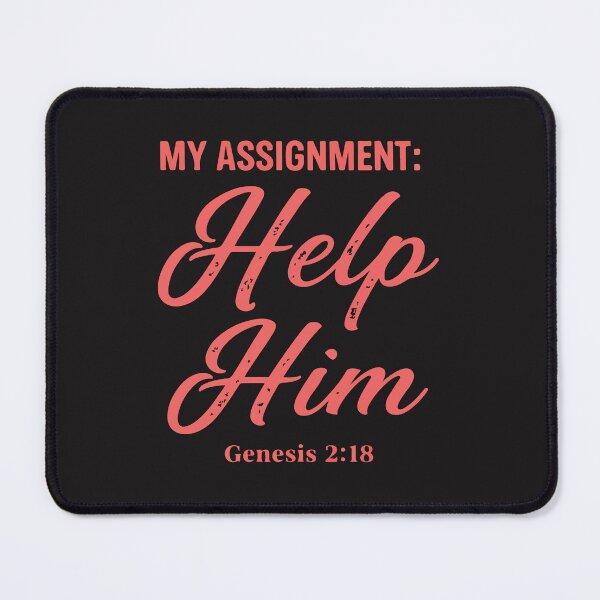 Item preview, My Assignment Is To Help Him Genesis 2:18 Christian Wife Faith Biblical Quote designed and sold by kiralynstration.
