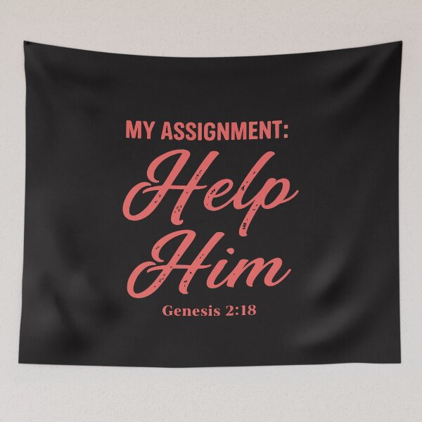 Item preview, My Assignment Is To Help Him Genesis 2:18 Christian Wife Faith Biblical Quote designed and sold by kiralynstration.