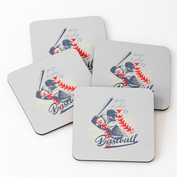 Item preview, Born To Play Baseball Distressed Action Art designed and sold by LoudVictory.