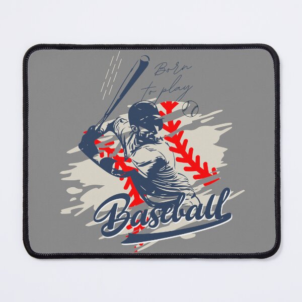 Item preview, Born To Play Baseball Distressed Action Art designed and sold by LoudVictory.