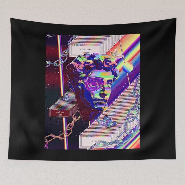 Item preview, Glitched Statue Windows Error Vaporwave designed and sold by mcsaazhxo57.