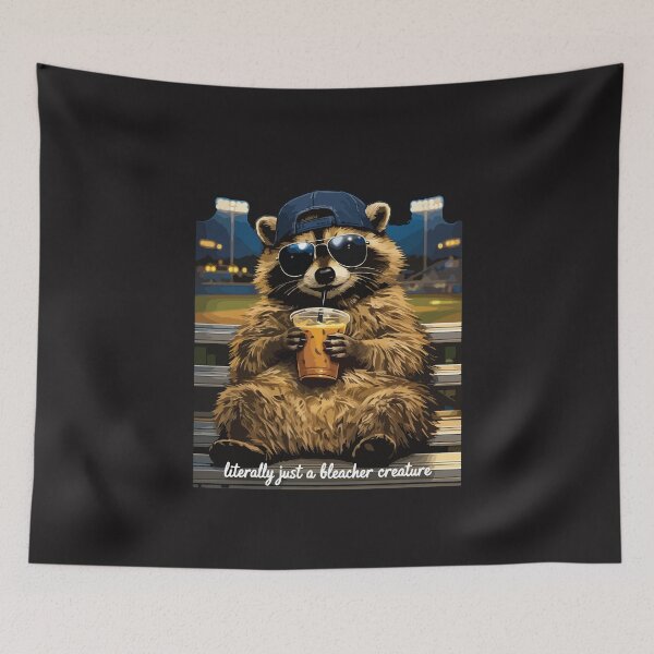 Item preview, Literally Just A Bleacher Creature Funny Baseball Mom Game Day Raccoon Gift designed and sold by kiralynstration.