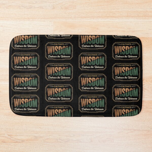 Item preview, Cultivate Wisdom – Embrace the Unknown Emblem Design designed and sold by Dogandesighn.